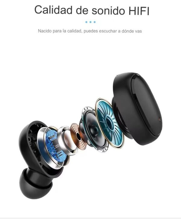 Auriculares inalámbricos A6S PRO Bluetooth - 5 colores - Imagen 6