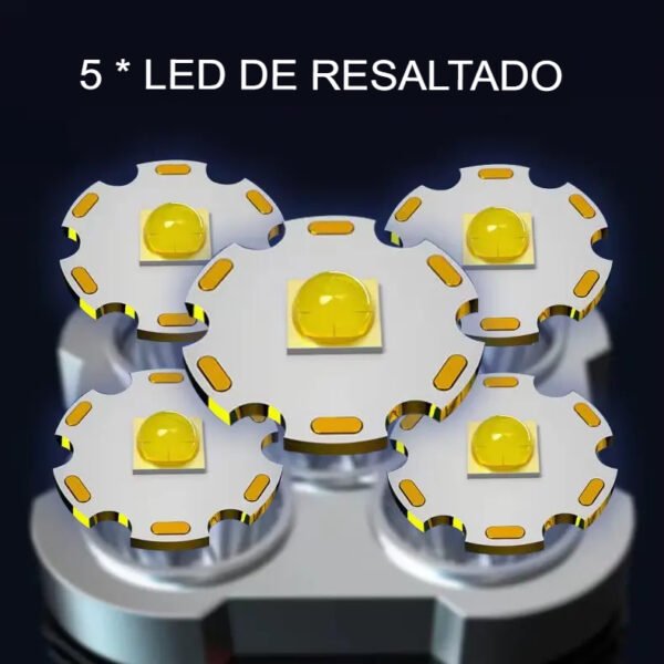 Linterna Recargable de 5 LED - Imagen 5