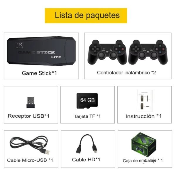 Consola de juegos retro Game Stick Lite 4k - Imagen 3