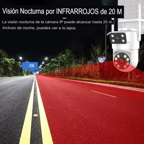 Cámara de Seguridad de doble lente WIFI 4MP - Imagen 4