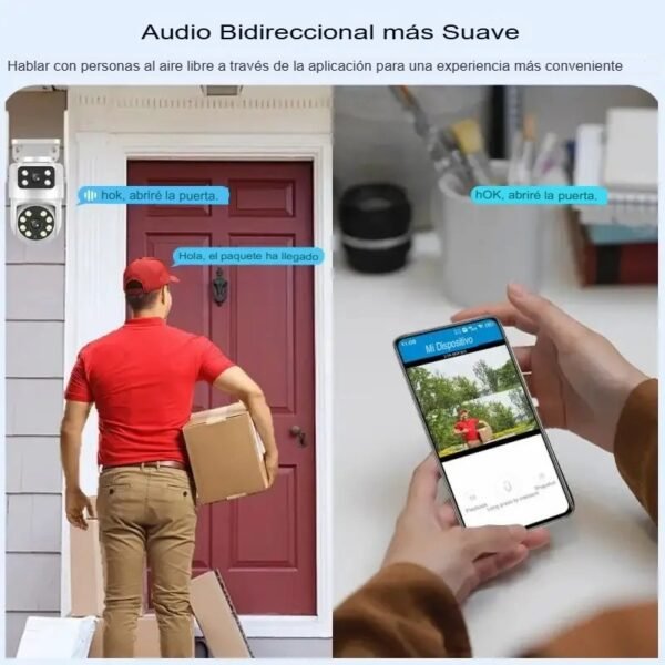 Cámara de Seguridad de doble lente WIFI 4MP - Imagen 6