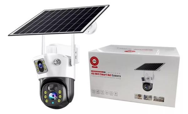 Cámara de Seguridad Wifi Ptz Panel Solar Con Batería 8mp
