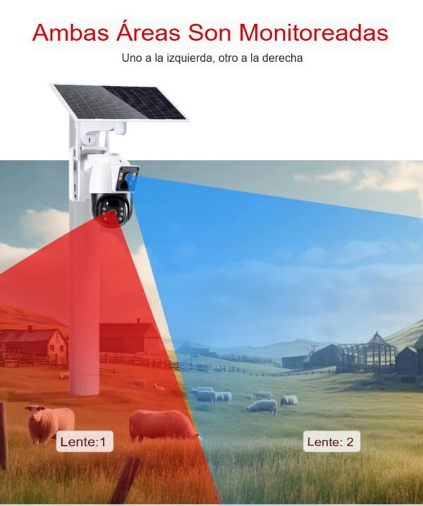 Cámara de Seguridad Wifi Ptz Panel Solar Con Batería 8mp - Imagen 16