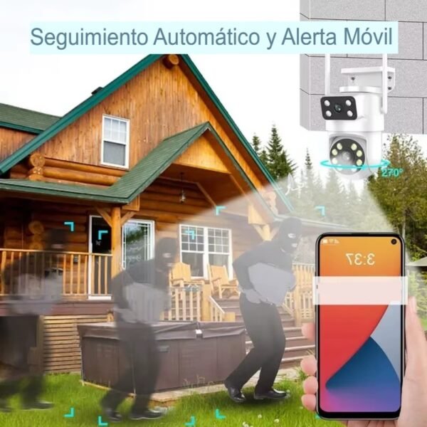 Cámara de Seguridad de doble lente WIFI 4MP - Imagen 5