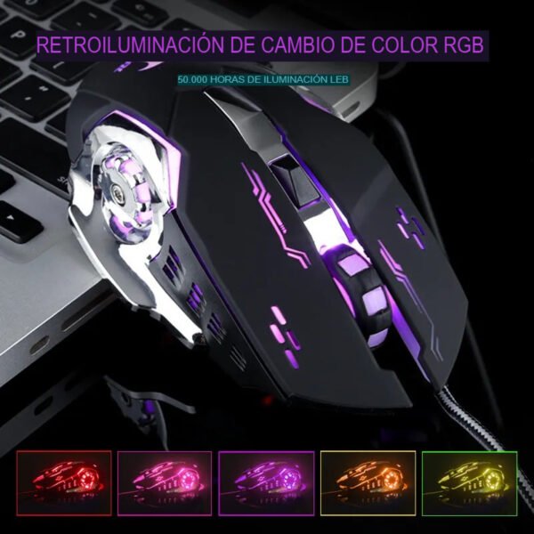 Mouse Gamer Bajeal G08 RGB - Imagen 2