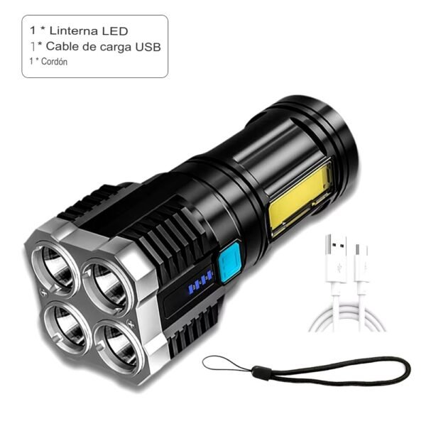 Linterna Recargable de 4 LED - Imagen 9