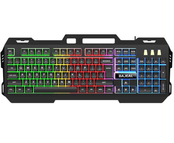 Teclado Gamer Bajeal K45 Cubierta Metálica RGB - Imagen 3