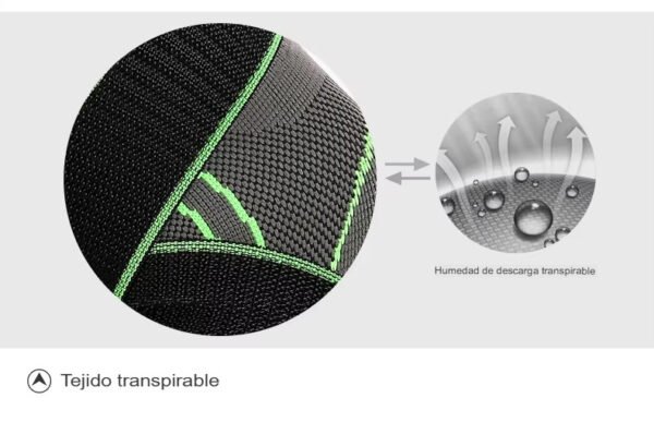 Rodillera deportiva de tejido elástico con vendaje rodillera - Imagen 5