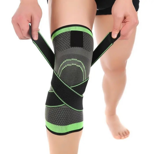 Rodillera deportiva de tejido elástico con vendaje rodillera - Imagen 2