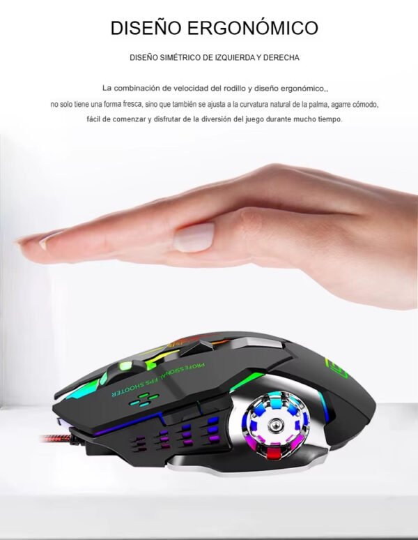 Mouse Gamer Bajeal G08 RGB - Imagen 9