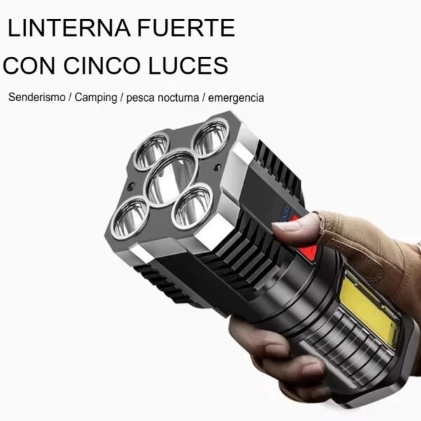 Linterna Recargable de 5 LED - Imagen 7