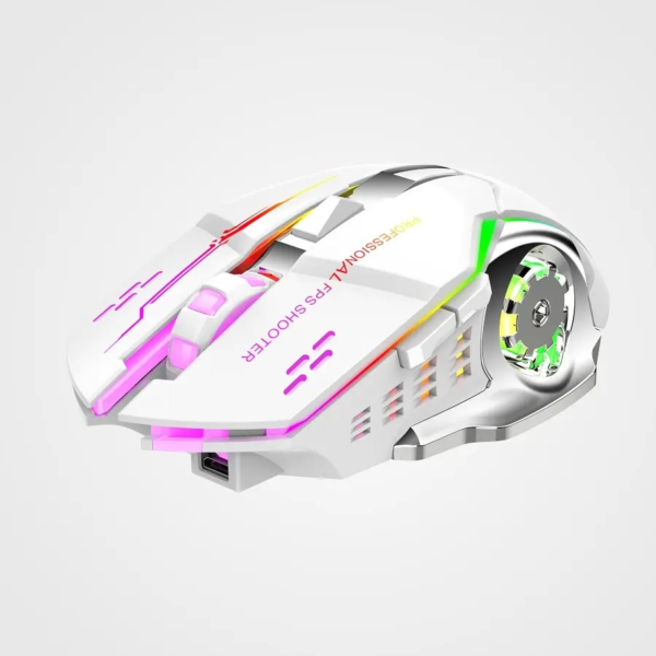 Mouse Bajeal Gamer M500 inalámbrico Recargable 2.4G + Bluetooth  RGB - Imagen 4