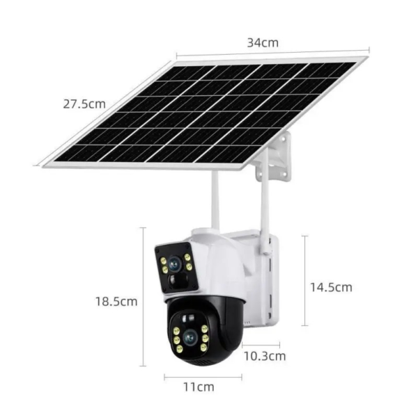 Cámara de Seguridad Wifi Ptz Panel Solar Con Batería 8mp - Imagen 18