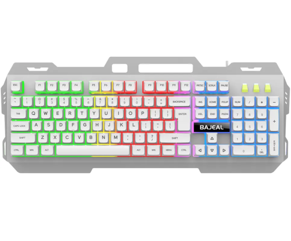 Teclado Gamer Bajeal K45 Cubierta Metálica RGB - Imagen 4
