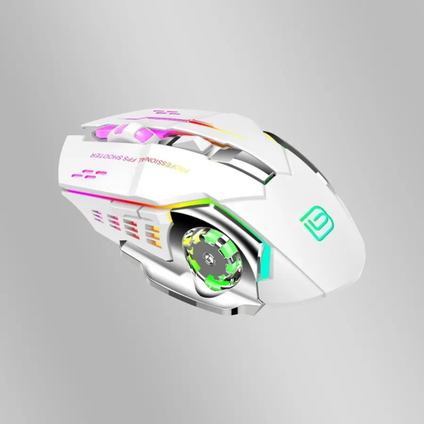 Mouse Bajeal Gamer M500 inalámbrico Recargable 2.4G + Bluetooth  RGB - Imagen 2