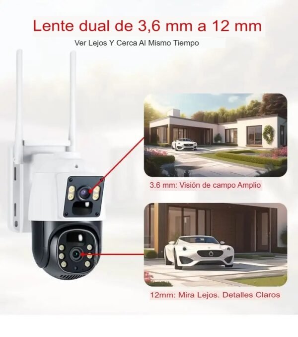Cámara de Seguridad Wifi Ptz Panel Solar Con Batería 8mp - Imagen 13