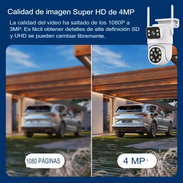 Cámara de Seguridad de doble lente WIFI 4MP - Imagen 16
