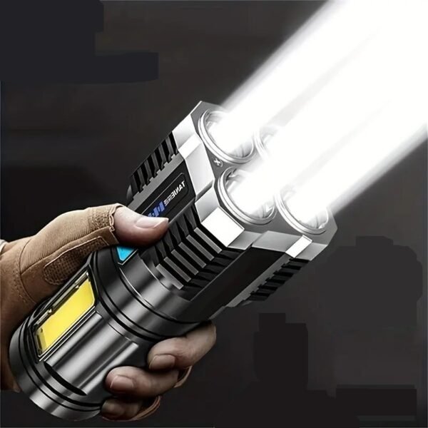 Linterna Recargable de 4 LED